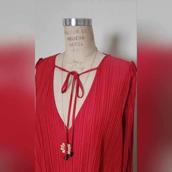 NWOT FREE People pleated dress - Picture 9 of 13